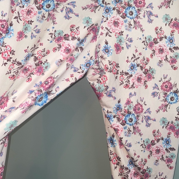 EUC Eliseo Floral Super Soft Leggings Lounge Pants Size XL - Picture 6 of 7